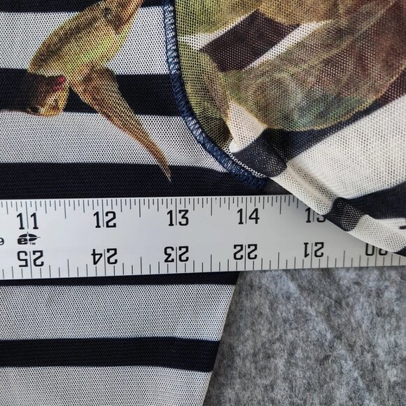 Juicy Couture VTG Flounder Dress Womens XS Stripped  Y2K Wednesday Addams Witchy - Picture 10 of 11